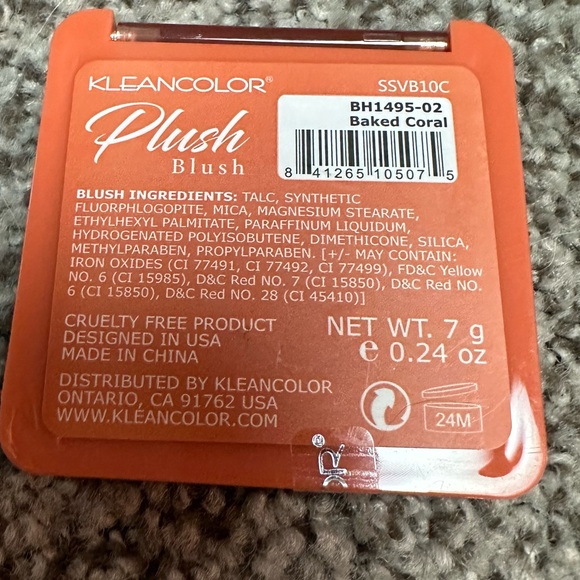 KleanColor Plush Blush in Baked Coral - Picture 2 of 2